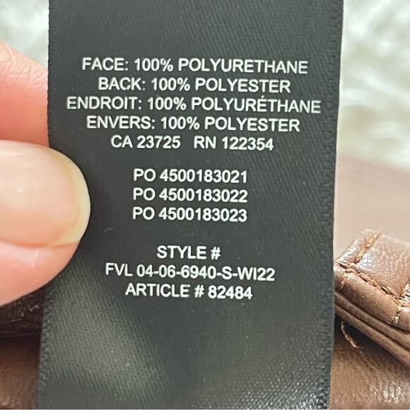 Aritzia Brown faux leather Pants Set - Picture 10 of 12